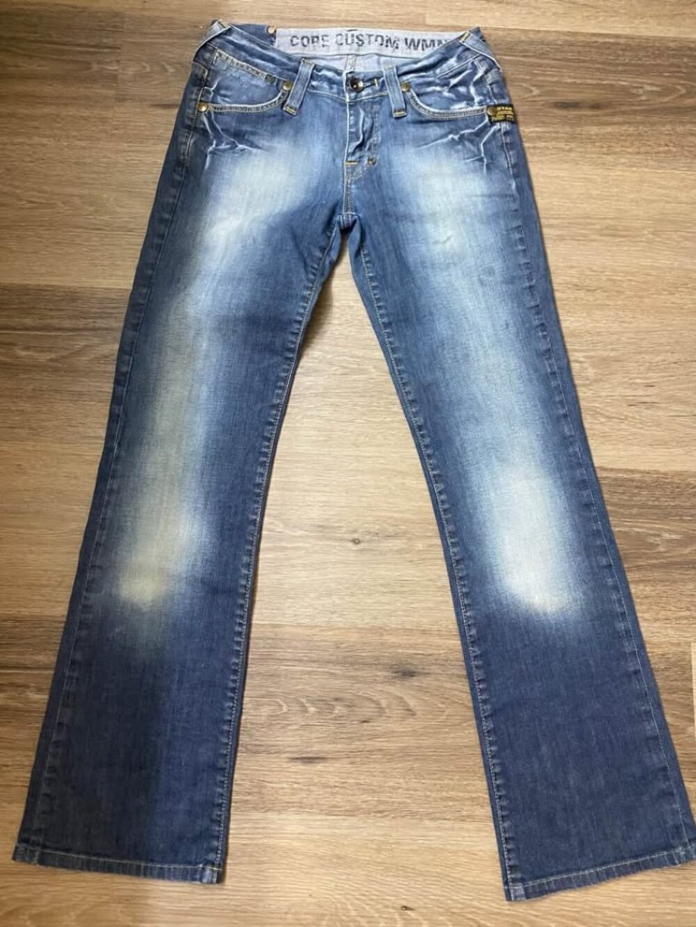 G-Star RAW Women’s Size 26 Bootcut Jeans Dark Stonewash Lightning Fade